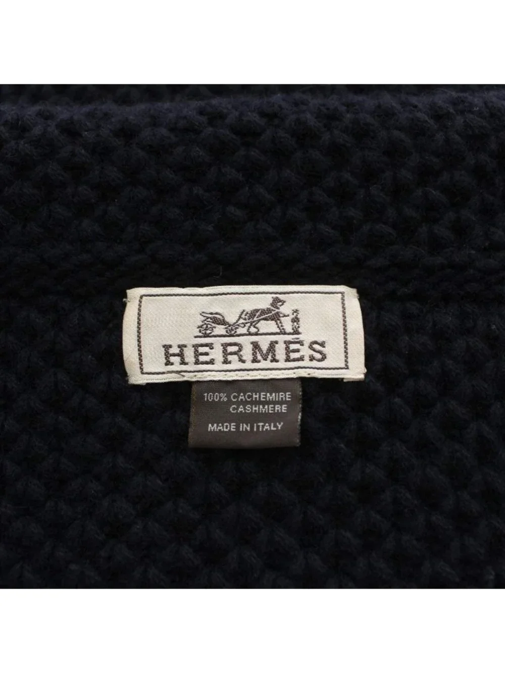 Hermes Snood Cashmere Navy